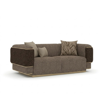 Wohnzimmer Sofa Zweisitzer Luxus Einrichtung Polster Textil Design Polstermöbel