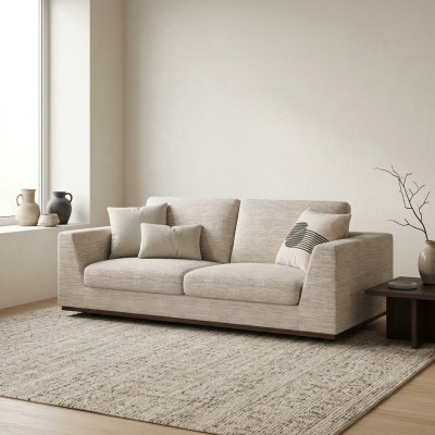 Zweisitzer Sofa Couch Wohnzimmer Einrichtung Design Textil Polstermöbel