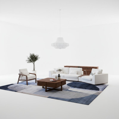 Luxus Sofagarnitur Komplett Dreisitzer Sofa Polstermöbel Sessel Einrichtung
