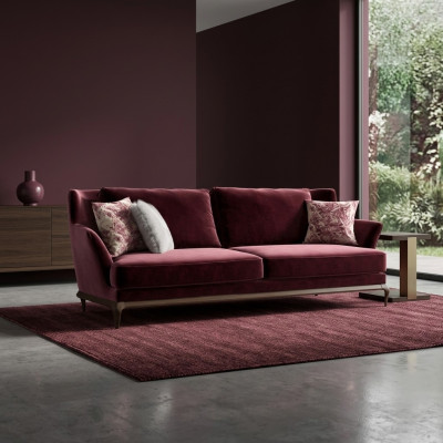 Design Stoffsofa Textil Dreisitzer Sofa Luxus Einrichtung Wohnzimmer Neu
