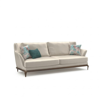 Wohnzimmer Modern Dreisitzer Weiß Sofa Couch Design Einrichtung Polstermöbel