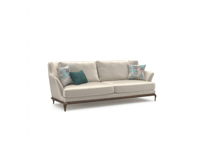 Wohnzimmer Modern Dreisitzer Weiß Sofa Couch Design Einrichtung Polstermöbel