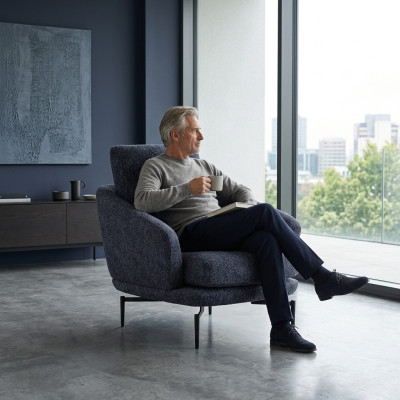 Luxus Polstersessel Design Sessel Wohnzimmer Textil Polstermöbel Einrichtung