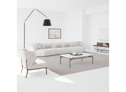Luxus Set 2tlg Wohnzimmer Sofa Fünfsitzer Textil Sofa Einrichtung Couchtisch