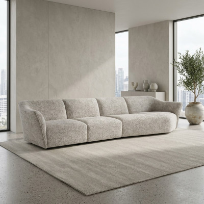 Wohnzimmer Modern Weiß Sofa Viersitzer Couch Polstermöbel Modern Einrichtung
