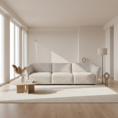 Design Möbel Wohnzimmer Dreisitzer Sofa Couch Einrichtung Textil Polstermöbel