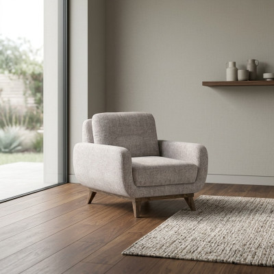 Luxus Drau Sessel Wohnzimmer Polstermöbel Polster Stoff Textil Einrichtung Neu