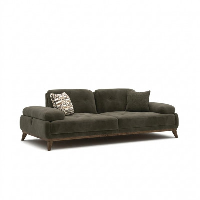 Grau Sofa Zweisitzer Polstermöbel Einrichtung Luxus Wohnzimmer Polster Stoff