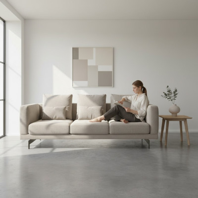 Dreisitzer Sofa Couch Polstermöbel Luxus Neu Textil Möbel Wohnzimmer 