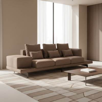 Sofa Couch Dreisitzer Wohnzimmer Polstersofas Design Polstermöbel Textil Neu