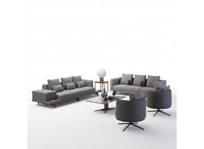 Design Sofagarnitur 2x Sofa Dreisitzer Set Sessel Couch Modern Luxus Neu Polster