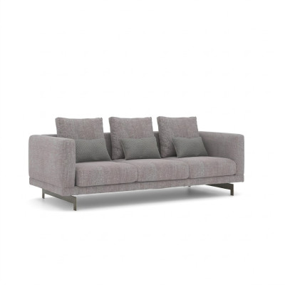 Grau Sofa Dreisitzer Couch Wohnzimmer Modern Design Luxus Polstermöbel