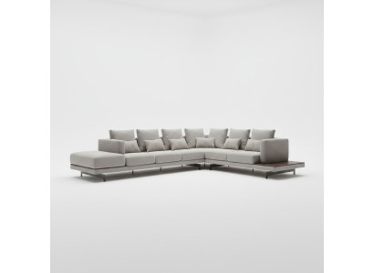 Polstermöbel Grau Sofa Couch L-Form Design Ecksofa Neu Wohnzimmer Couchtisch