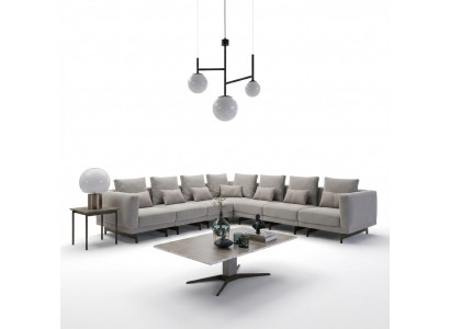 Wohnzimmer Grau Sofa Couch Polstermöbel Polstermöbel Neu Holz Couchtisch