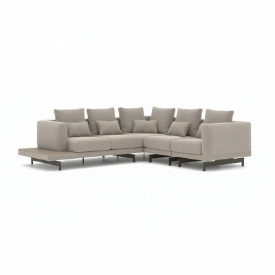  Wohnzimmer Designer Textil Polstermöbel Ecksofa Einrichtung Sofa L-Form