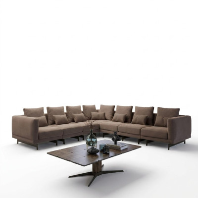 Wohnzimmer Garnitur 3tlg Einrichtung Holz Couchtisch Designer Beistelltisch
