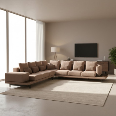 Designer Garnitur Wohnzimmer Ecksofa L-Form Einrichtung Luxus Möbel Neu