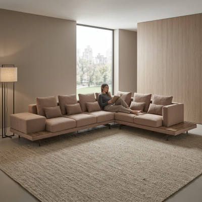 Sofa Couch L-Form Wohnzimmer Möbel Garnitur Luxus Einrichtung Designer Neu