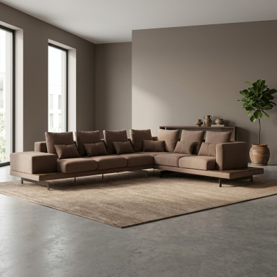 Sofa Couch L-Form Wohnzimmer Möbel Garnitur Luxus Einrichtung Designer Neu