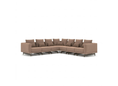 Luxus Ecksofa Couch L-Form Polster Textil Polstersofa Neu Einrichtung Wohnzimmer