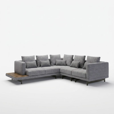 Neu Luxus Garnitur Textil Polstersofa L-Form Möbel Wohnzimmer Couchtisch