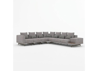 Ecksofa L-Form Wohnzimmer Einrichtung Designer Textil Sofa Modern Garnitur