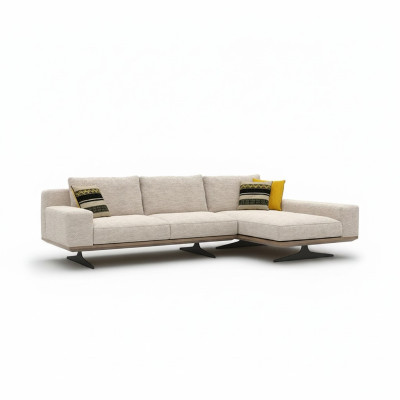Ecksofa Designer Sofa L-Form Garnitur Couch Wohnzimmer Polster Textil Neu