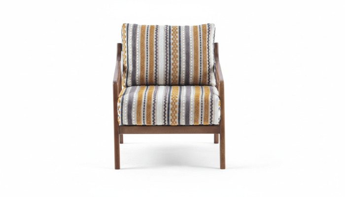 Wohnzimmer Lounge Designer Modern 1-Sitzer Sofa Stoffsofa mit Kissen