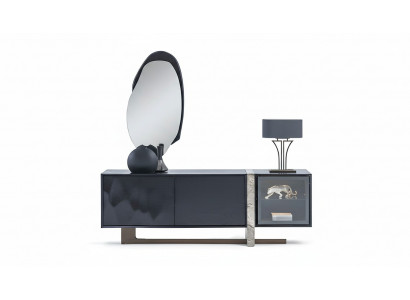  Sideboard Buffet Spiegel Esszimmer Wohnzimmer Modern Design 2tlg. Set
