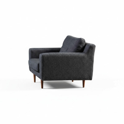 Graue Wohnzimmer Polstersessel Designer Einsitzer Luxus 1-Sitzer 2tlg