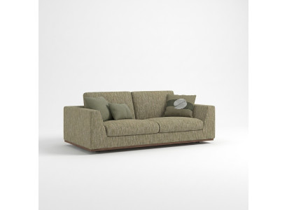 Zweisitzer Sofa Couch Modern Grün Textil Polstermöbel Wohnzimmer Neu