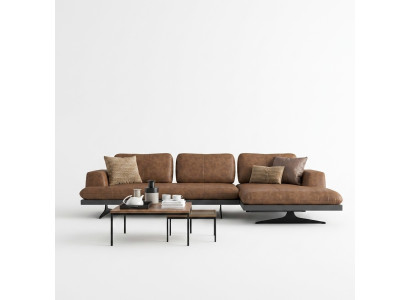 Wohnzimmer Leder Ecksofa L-Form Polstermöbel Modern Relax Sofa Couch