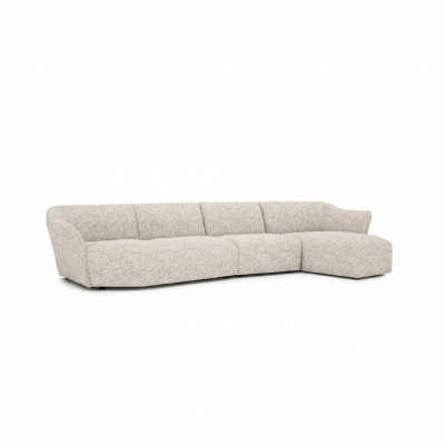 Modern Ecksofa L-Form Weiß Polstermöbel Wohnzimmer Neu Einrichtung