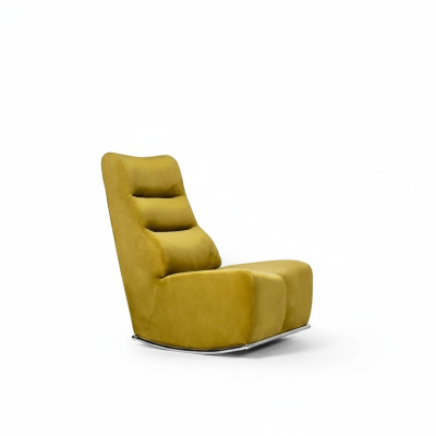 Wohnzimmer Gelb Sessel Sitzmöbel Neu Einrichtung Designer Sitz Textil