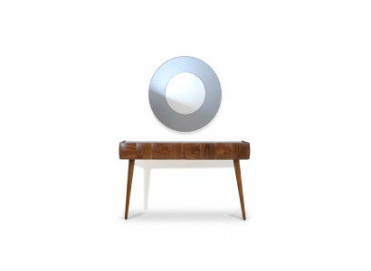 Konsolentisch mit Spiegel Modern Wohnzimmer Luxus Möbel Set Konsole
