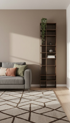 Modern Braun Holz Bücherregal Wohnzimmer Regale Einrichtung Neu Möbel