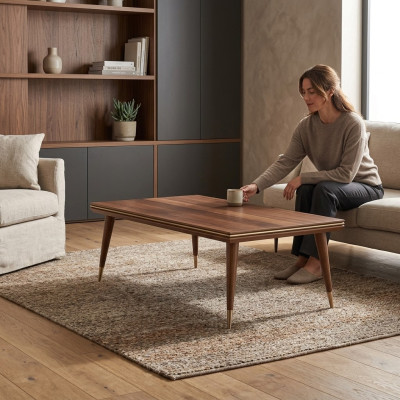 Couchtische Luxus Tische Wohnzimmer Design Möbel Braun Kaffeetisch