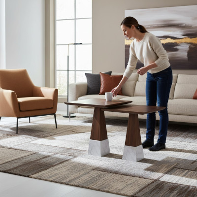 2x Beisteltisch Komplett Tische Wohnzimmer Set Design Kaffeetisch Neu