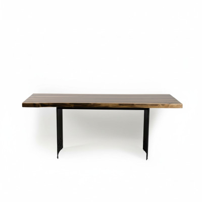 Luxus Tisch Braun Edelstahl Design Esstische Holz Modern Esstisch Neu