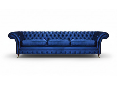 Chesterfield Sofa Dreisitzer Couch Modern Sitzmöbel Einrichtung Polster Stoff