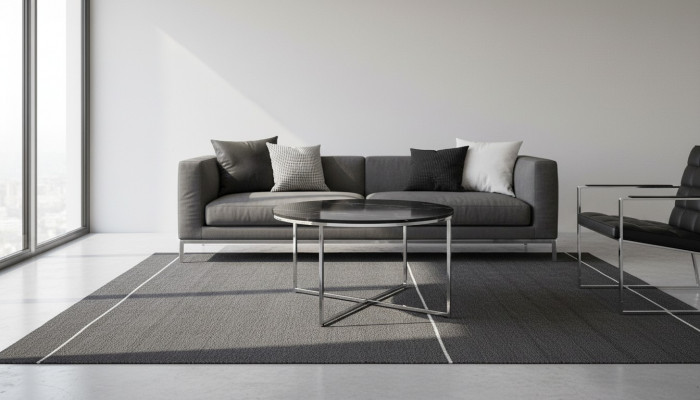  Runder Couchtisch Wohnzimmer Schwarz MDF + Metall X-beine neu Luxus