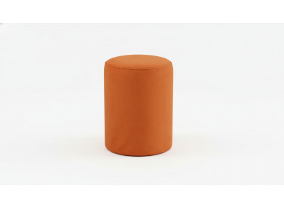  Orangefarbener Sitzhocker neuer hochwertiger Hocker Textil Spanplatte