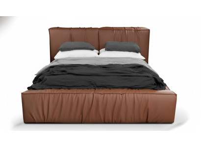 Schlafzimmer Bett Doppelbett 180сm Matratze Braun moderner Stil Hochwertig