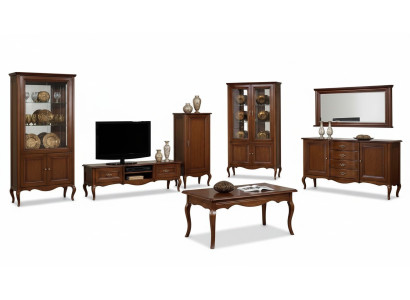 Luxus TV Lowboard Klassisches Vitrine Wohnzimmer Set Möbel Schränke 5tlg