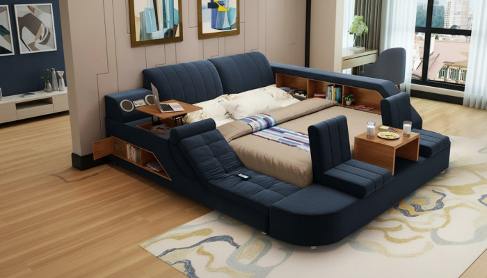 Moderne multifunktionale Bett mit komfortablem Design