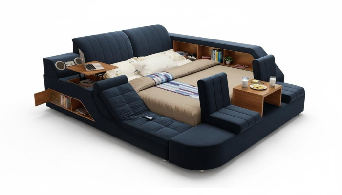 Moderne multifunktionale Bett mit komfortablem Design