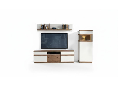 Luxuriöses Wohnwand Komplett Komplett TV-Lowboard Wohnzimmer Vitrine