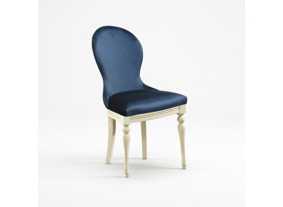 Blau Designerstuhl Stuhl Esszimmerstuhl Relaxstuhl Holzstuhl