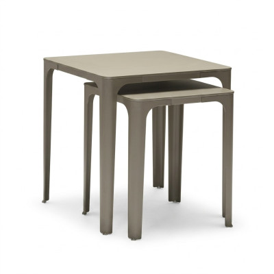 Beistelltisch Holz Beige Modern Elegant