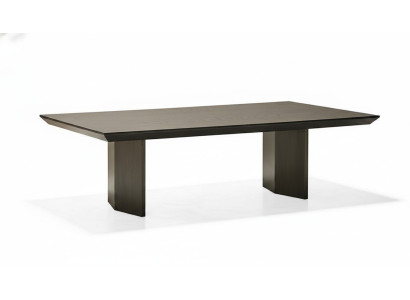 Eleganter brauner Couchtisch aus Holz im klassischen Stil